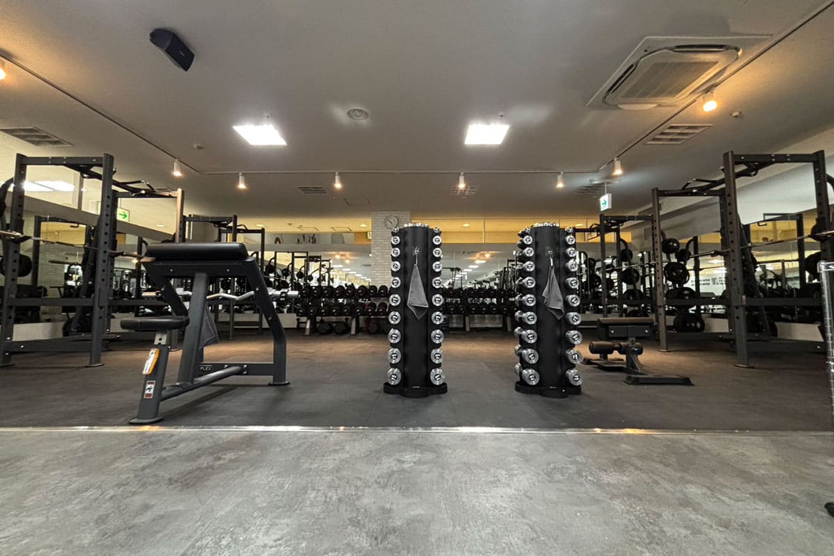 フリーウェイトも豊富